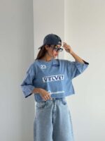 تیشرت نیم تنه VELVET کد 180772 - تصویر 2