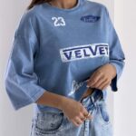 تیشرت نیم تنه VELVET کد 180772