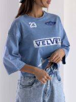 تیشرت نیم تنه VELVET کد 180772