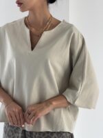 تیشرت یقه V کد 180786 - تصویر 7