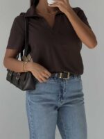 تیشرت یقه مردانه JOGGY کد 180726 - تصویر 4