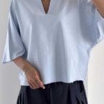 تیشرت یقه V کد 180786