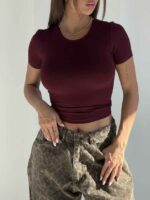 بلوز ساده LYCRA کد 180597 - تصویر 2