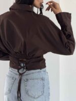 شومیز لینن نیلا کد 220702 - تصویر 8