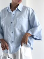 شومیز تک جیب قلبی کد 220716 - تصویر 16