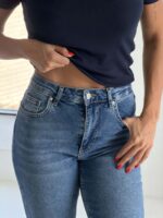 شلوار جین کاپری DILVIN کد 102351 - تصویر 2