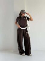 ست تیشرت و شلوار POLO نواردار کد 160982 - تصویر 9