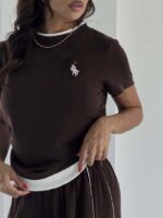 ست تیشرت و شلوار POLO نواردار کد 160982 - تصویر 12