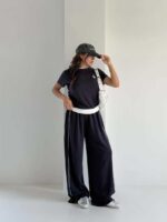 ست تیشرت و شلوار POLO نواردار کد 160982 - تصویر 2