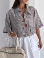 شومیز 4 خونه باکسی کد 220726