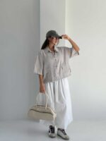 شومیز 4 خونه باکسی کد 220726 - تصویر 16