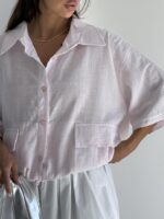 شومیز 4 خونه باکسی کد 220726 - تصویر 19