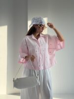 شومیز طرح بابونه کد 220728 - تصویر 21