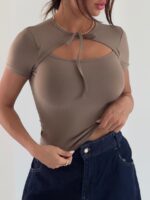 بلوز یقه گرد LYCRA کد 180599 - تصویر 17
