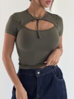 بلوز یقه گرد LYCRA کد 180599 - تصویر 20