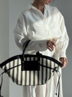 کیف دستی طرحدار حصیری کد 280546 - تصویر 2