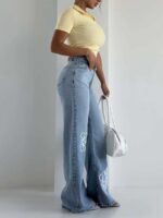 شلوار جین سوپر بگ LOEWE کد 102336 - تصویر 3