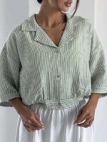 شومیز راه راه کژوال کد 220731