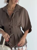 شومیز چین دار PERRY کد 220738 - تصویر 23