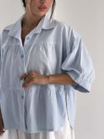 شومیز چین دار اناهیتا کد 220727 - تصویر 10