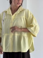 شومیز چین دار اناهیتا کد 220727 - تصویر 4