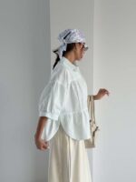 شومیز چین دار اناهیتا کد 220727 - تصویر 22