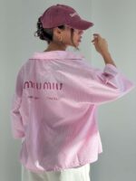 ست شومیز و شلوار راه راه MIU MIU کد 160976 - تصویر 4