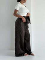 شلوار سیلک پلنگی کد 102369 - تصویر 4