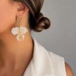 گوشواره گل دار کد 310906
