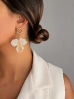 گوشواره گل دار کد 310906
