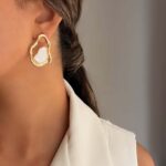 گوشواره میناکاری 2 تیکه کد 310904