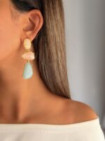 گوشواره سنگی کد 310897 - تصویر 4