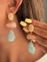 گوشواره سنگی کد 310897 - تصویر 6