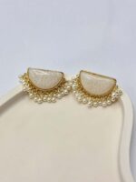 گوشواره مرواریدی کد 310894 - تصویر 2