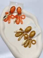 گوشواره سنگی آویزدار کد 310898 - تصویر 7