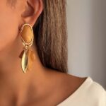 گوشواره سنگی آویزدار کد 310898