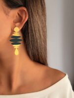 گوشواره طرحدار کد 310882 - تصویر 2