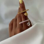 انگشتر خط و گوی کد 310910