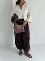 شومیز لینن 5 دکمه کد 220744 - تصویر 30