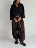 شومیز لینن 5 دکمه کد 220744 - تصویر 34