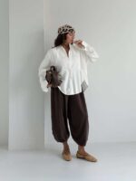 شومیز لینن برش دار کد 220748 - تصویر 9
