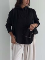 شومیز لینن برش دار کد 220748 - تصویر 35