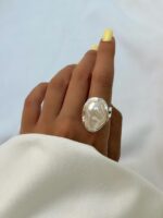 انگشتر تک مروارید کد 310926 - تصویر 3