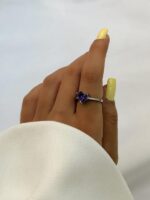 انگشتر جواهری کد 310929 - تصویر 6