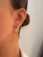 گوشواره مینیمال کد 310935 - تصویر 2