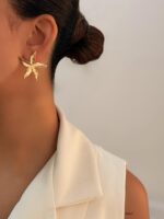 گوشواره ستاره چروک کد 310936 - تصویر 3