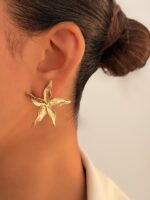 گوشواره ستاره چروک کد 310936 - تصویر 4
