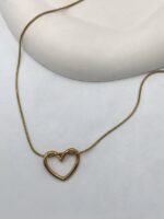 گردنبند تک قلب کد 310957 - تصویر 2