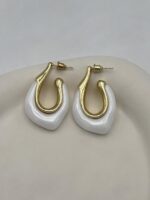 گوشواره میناکاری سنگی کد 310959 - تصویر 4