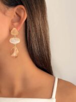 گوشواره آویزدار شاینی کد 311041 - تصویر 2